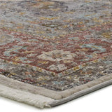 Alfombra esquina vintage Tabriz 52011 Granate y Beige Atticgo