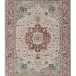 Alfombra vintage Tabriz 52011 Granate y Beige Atticgo