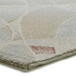 Detalle alfombra abstracta con colores empolvados Tamaris 16802 Multicolor Atticgo