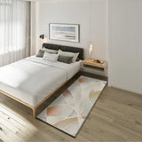 Alfombra pie de cama abstracta con colores empolvados Tamaris 16802 Multicolor Atticgo