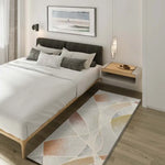 Alfombra abstracta de dormitorio con colores empolvados Tamaris 16802 Multicolor Atticgo