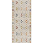 Alfombra pasillera étnica en colores empolvados Tamaris 16805 Multicolor Atticgo