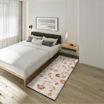 Alfombra de pie de cama con motivos florales en colores empolvados Tamaris 16807 Multicolor Atticgo