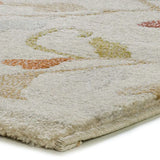 Esquina alfombra pasillera con motivos florales en colores empolvados Tamaris 16807 Multicolor Atticgo