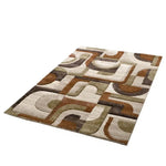 Alfombra geométrica multicolor alfombra Teva 28006 Atticgo