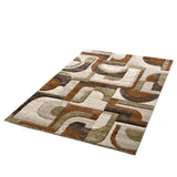 Alfombra geométrica multicolor alfombra Teva 28006 Atticgo