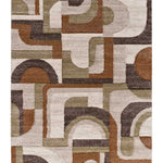 Alfombra geométrica multicolor alfombra Teva 28006 Atticgo