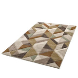 Alfombra geométrica multicolor alfombra Teva 28007 Atticgo