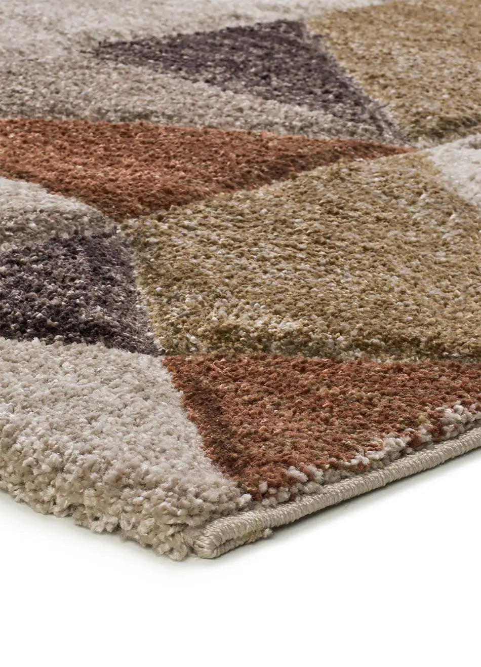 Alfombra geométrica multicolor esquina Teva 28007 Atticgo