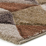 Alfombra geométrica multicolor esquina Teva 28007 Atticgo