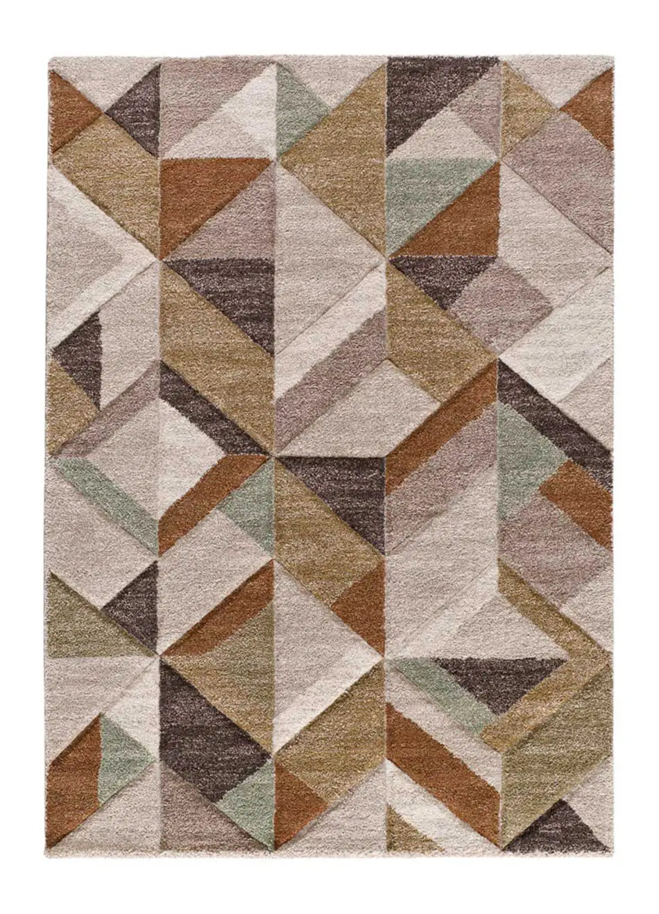 Alfombra geométrica multicolor alfombra Teva 28007 Atticgo