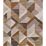 Alfombra geométrica multicolor alfombra Teva 28007 Atticgo
