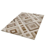 Alfombra geométrica beige alfombra Teva 54027 Atticgo