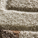 Alfombra geométrica beige detalle Teva 54027 Atticgo