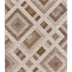 Alfombra geométrica beige alfombra Teva 54027 Atticgo