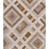 Alfombra geométrica beige alfombra Teva 54027 Atticgo