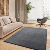 Custom Rug Tiberius Plain Anthracite