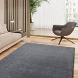 Custom Rug Tiberius Plain Anthracite