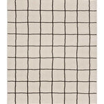 Alfombra geométrica blanco y negro Touza 12880 Atticgo