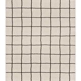 Alfombra geométrica blanco y negro Touza 12880 Atticgo