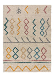 Atticgo Alfombra étnica de pelo largo Ulai 8653 Multicolor