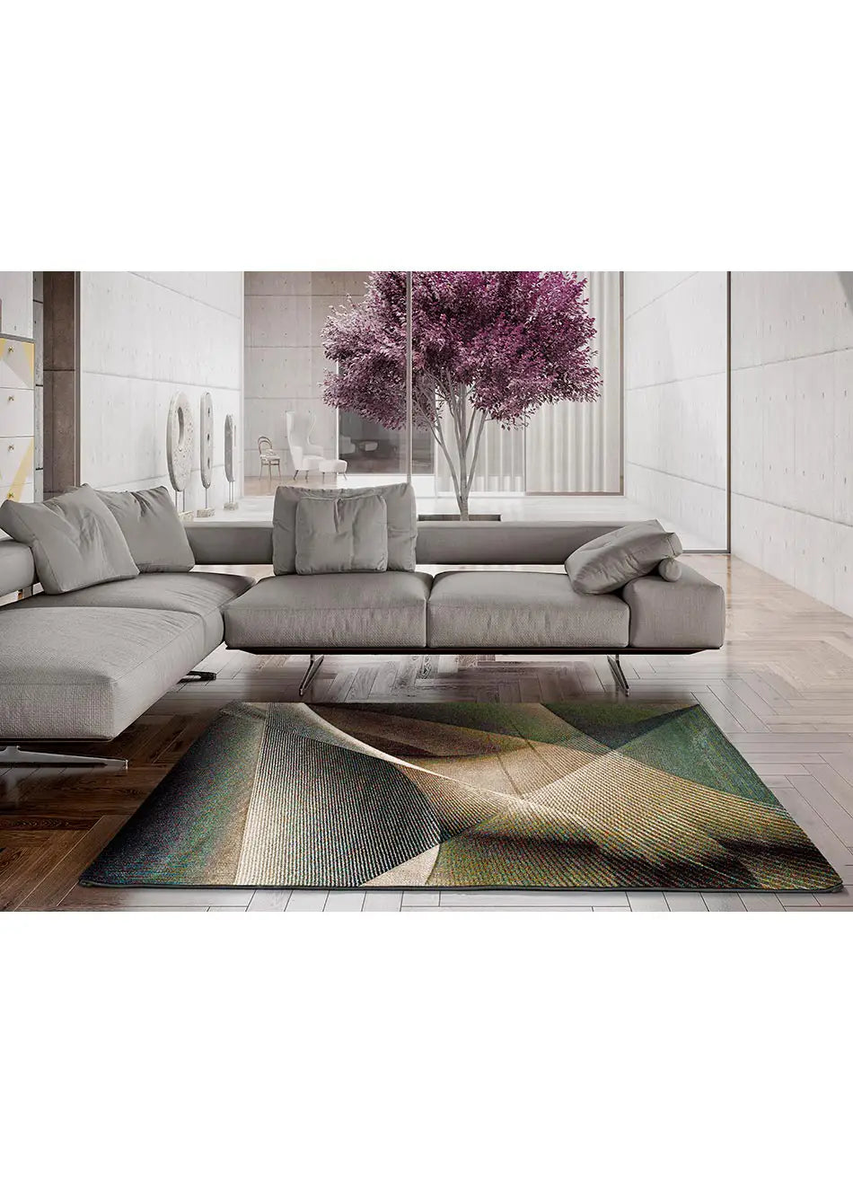 Alfombra ambiente abstracta Warhol 21674 Multicolor Atticgo