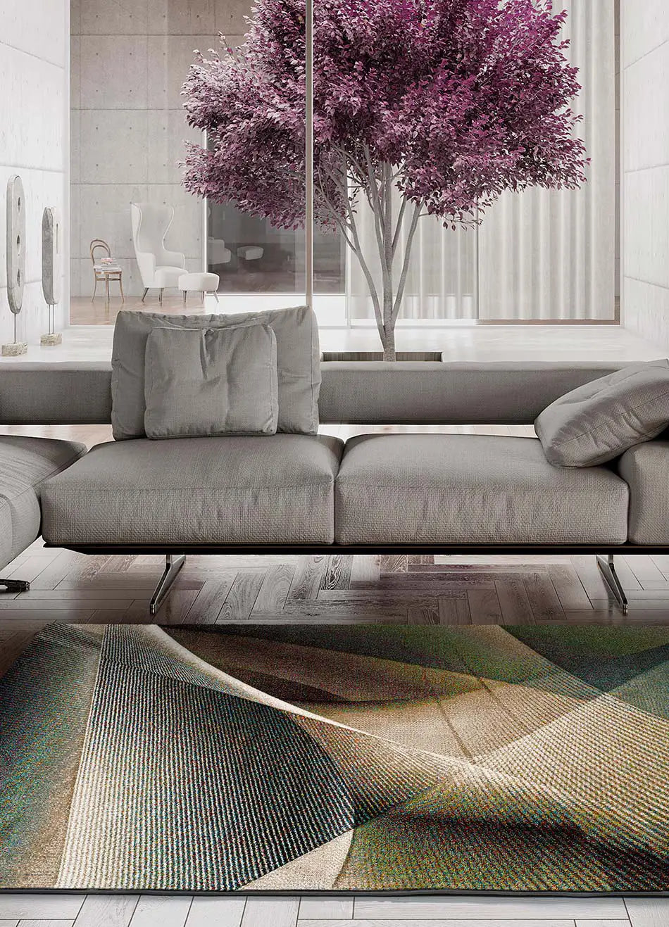 Alfombra salón abstracta Warhol 21674 Multicolor Atticgo