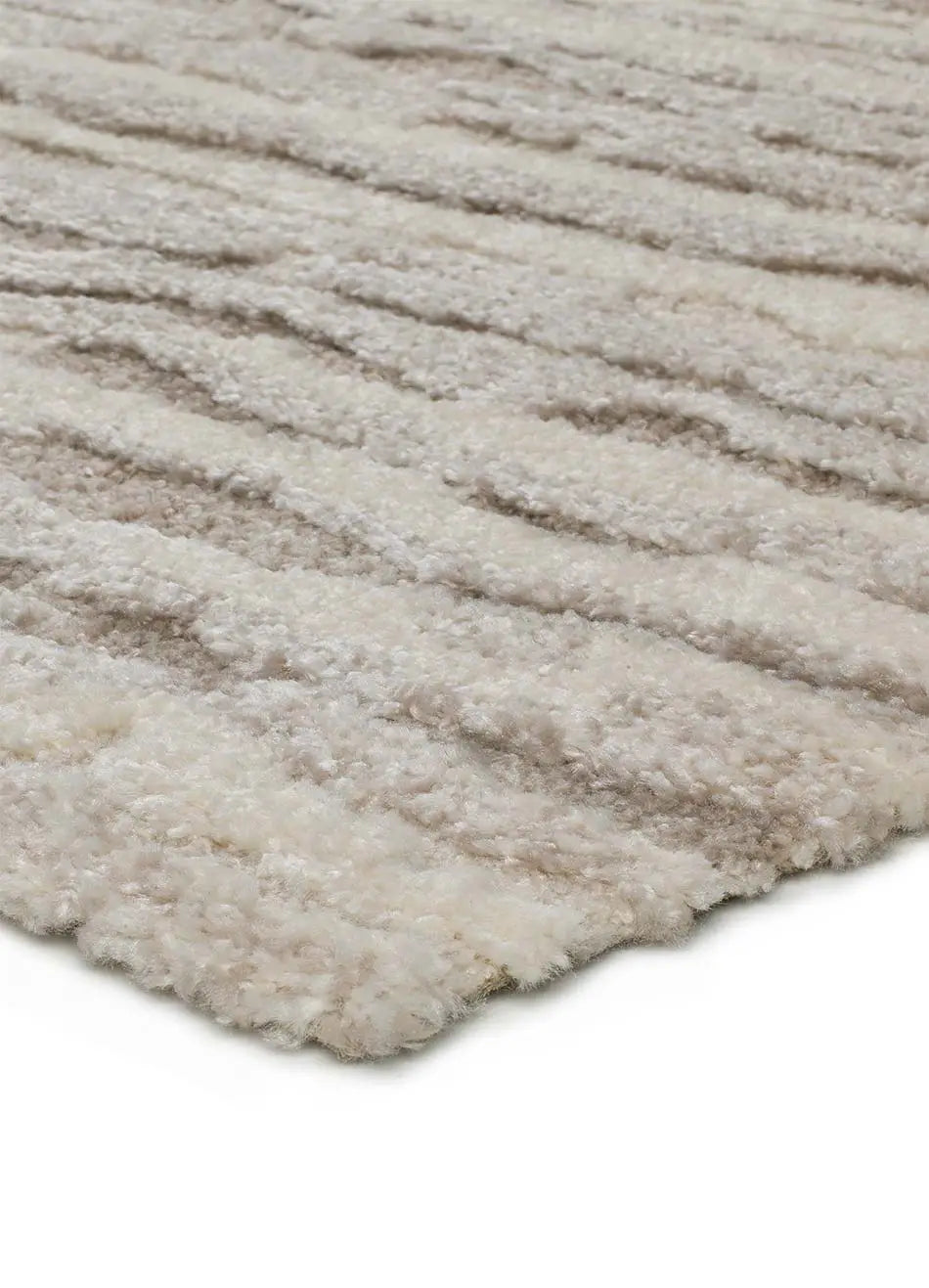 Alfombra esquina abstracta estilo escandinavo Yen 59617 Beige Atticgo