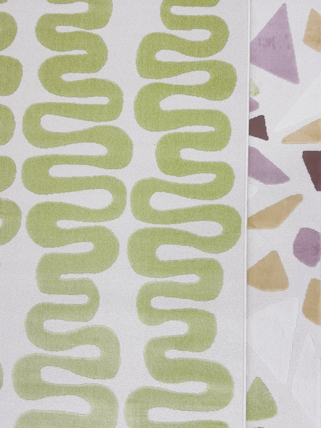 Alfombras geométricas colores pastel