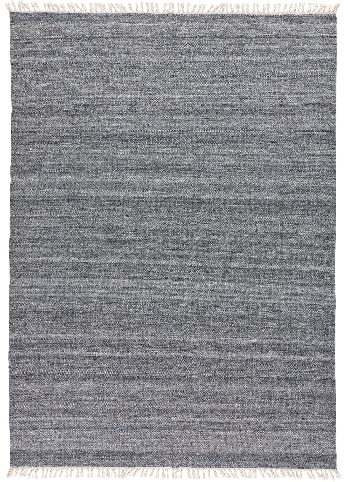 Atticgo alfombra reciclada lisa Eco-Dhurrie gris