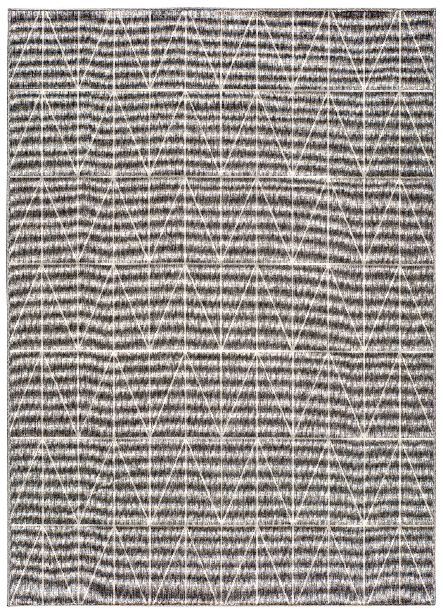 alfombra de exterior geométrica en plata