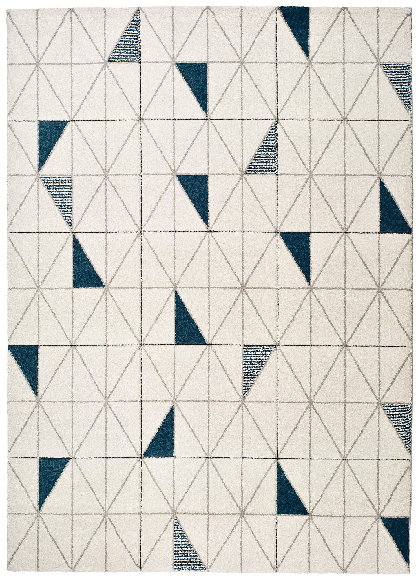 Atticgo Alfombra geométrica Shuffle 58237 Blanco